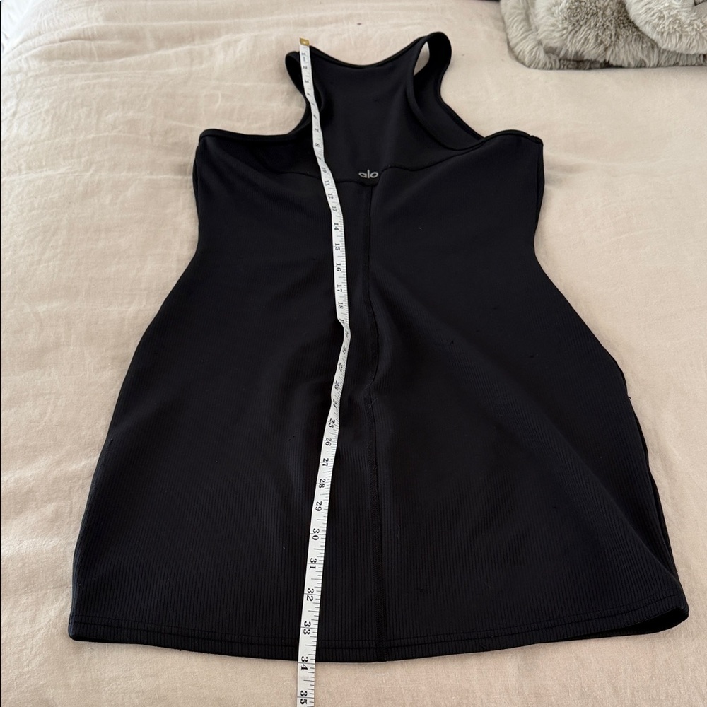 ALO Yoga Women's Black racerback mini dress M